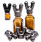 xleathers XTRM SNFFR der sensationelle Aroma Bernstein Flaschen Schraub Dreh Aufsatz auf deine Flasche (Set Double Small + Double Large Black); Anzahl Der Teile: 1, 1.0 stück