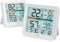 NOKLEAD Hygrometer Innen Thermometer Digital Thermo-Hygrometer Temperatur und Luftfeuchtigkeitmessgerät Raumklima-Indikator mit Kalibrierung berührbare Nachtlicht,Komfortanzeige MAX/MIN