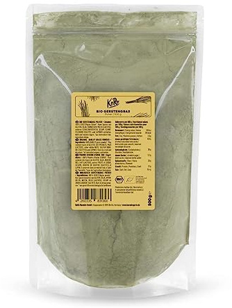KoRo - Bio Gerstengras Pulver 12 x 500 g - Superfood aus zertifiziert biologischem Anbau ohne Zusätze