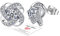 HEEYA Ohrringe Damen Ohrstecker Sterling Silber 925 Post Hypoallergen ohrringe stecker mit 5A Zirkonia Twist-Würfel Ohrschmuck mit Geschenkbox