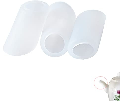 Teekannenauslauf Silikonabdeckung Schutzhülle, Kaffee Teekanne Auslaufschutz, auslaufsichere Abdeckung, Teekessel Kaffeekanne Ausgießer Abdeckungen für Teekannenteile Zubehör 3 Stück