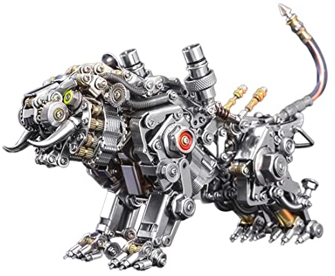 TYFUN 3D Metall Puzzle, 700 Teile Bengalischer Tiger Kit, Metall 3D Puzzle Modellbausatz, Metall Tiger 3D Puzzle Ornamente Geschenk für Erwachsene und Kinder
