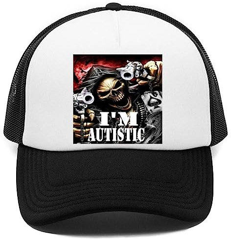 Vendax I'm Autistic, Skeleton Meme Kappe Baseball Rapper Cap