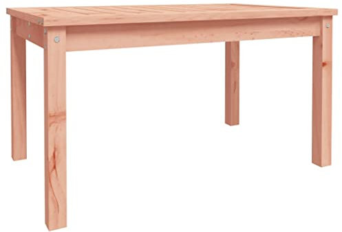 Gartentisch Kaffeetisch Terrassentisch Beistelltisch Couchtisch Balkontisch Loungetisch mit Holzrahmen, Garten Tisch für Indoors/Outdoors, 82,5x50,5x45 cm Massivholz Douglasie