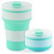 SWINILAYA Bicchiere Pieghevole Da Viaggio - Tazza Da Viaggio Riutilizzabile Senza Bpa Da 350 Ml Borraccia Sportiva Con Coperchio Tazza Da Caffè Per Colazione Personalizzata A Tenuta Stagna