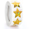 500 Stück holografische goldene Stern-Aufkleber, 2,5 cm, selbstklebende metallische Glitzer-Folienaufkleber, glitzernde Stern-Aufkleber, Belohnung, Verhaltenstabelle Etiketten für Kinder, Studenten