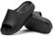 Rumkok Slides Donna Uomo, Estive Mare In Gomma Antiscivolo Slippers, Suola Spessa Piscina Scarpe Ciabatte, Nero, 38 EU