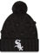 New Era Damen Chicago White Sox Toasty Knit Cuffed Beanie Hat, Schwarz, Einheitsgröße
