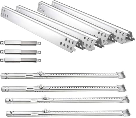 WELL GRILL Kit di ricambi per griglie Charbroil Performance 4 Burner 463342119 463347017 463377319 463376017 463340516 463332718, G470-0004-W1A e G470-5516 200 W. 1 set bruciatore