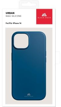 Black Rock iPhone 14 Case, Schutzhülle Mag Urban, Himmelblau, Silikon, Kabelloses Laden, Wasserabweisend
