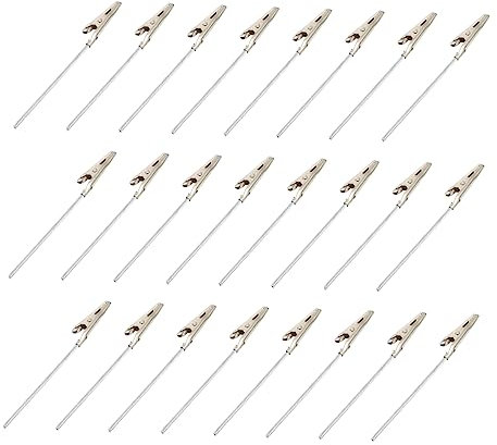 Lurrose 100pièces Pince Crocodile Métal Pince à Mémo Photo Porte-mémos Accessoires Pour Projets Créatifs