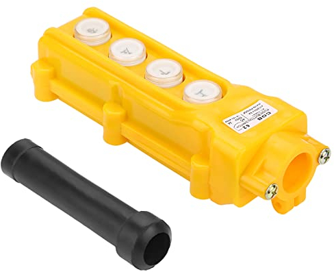 Kran-Hebezeug-Steuerung, Kran-Anhänger-Steuerstation, 4-Kanal-Drucktastenschalter, Hebeanhänger, Regensichere Steuerung, Hebezeug-Zubehör