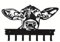 UCK-KIT Kuh Metall Schlüsselhalter An Der Wand Key Hooks Decor Key Rack Hanger Für Flur, Eingang, Küche, Büro,Schwarz