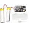 Valley Of The Sun Modded für GBC Typ-C Dual wiederaufladbare Batterie Pack Mod Kit, 1200mAh, USB-C Ladeanschluss, 2 Li-Ionen Batterien, transparente Abdeckung, Gameboy Color Handheld Konsole