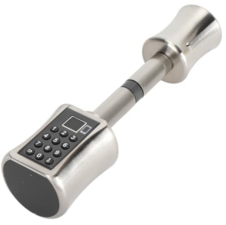 Sonew Keyless Entry Door Lock, Door Knob with Keypad, Smart Cylinder Lock, Fingerprint Scanner Quick Unlock, Keypad Deadbolt Lock, Mute Mode,for Wooden Iron Doors