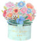 scicent Geburtstagskarten Pop up Karte mit Blumen 3D Blumenkarte Grußkarte für Geburtstag Danke Jahrestag Muttertag Glückwunschkarte Kreative Geburtstagsgeschenk für Familie und Freunden - 29907