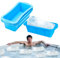 4 Pcs Silicone-Reusable-Coolers Foldable Large Ice Cube Tray - Easy Release Silicone Trays, Big Ice Cube Molds for Freezer, Make 4.5 lbs of Ice Cubes for Ice Bath Tub, Cold Plunges