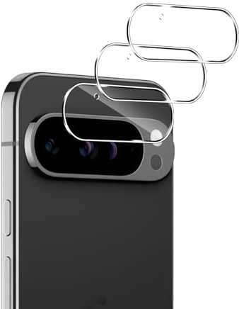 QULLOO für Google Pixel 9 Pro Kameraschutz, 3 Stück Kamera Schutzfolie 9H Härte Schutzglas HD Klar Linse Glas Folie Anti-Kratzen Kamera Schutz