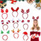 9 Morceaux Serre Tete Noel, Headband Xmas Fête, Cerceaux De Cheveux De Noël, Renne Bandeaux, Cheveux De Noël à Thème Bandeau, Serre Têtes De Noël Pour Femmes Enfants Et Hommes