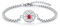 OHAYOO Damen Armband Silber 925 Kompass Geburtsstein Juli Rubin Armband Schmuck für Damen Herren Mädchen Teenager Geschenke