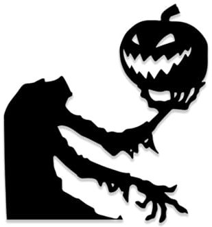 AKTOUR Streifen Aufkleber Auto Hexenhut Narbe Mund Türaufkleber Für Halloween-Party Indoor Outdoor Dekoration Fischschuppen Aufkleber (F8-Black, 50x46.5cm)