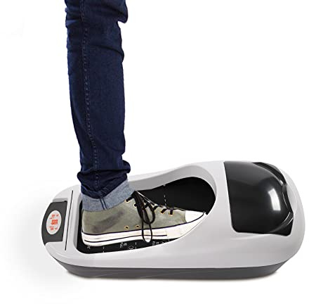 Xlsdlvcnxz Máquina de cubiertas de zapatos, dispensador automático de cubiertas de zapatos, máquina automática de película de zapatos, dispensador de cubierta de zapatos y 1 rollo de membrana de