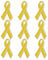 Bring Them Home Pin - 9-Pack Yellow Ribbon Awareness Lapel Pins - Breast Cancer Awareness Charity Gift
