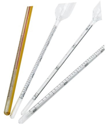 COLLBATH 4pezzi Idrometro Per e Termometro e Conversione Tester Per e Adatto Per e Medicinali Facile Usare e in