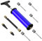Motorenbau Ball Pump,Sports Ball Pump with 5 Needles, Nozzle,Extension Hose,Carry Bag,Push & Pull Inflator System,Perfect for Volleyball,Basketball,Football,Soccer,Swim Inflatables,Water Polo, Blue
