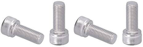 M10X1 25 Schraube M10 1,25 4 Stück Sechskantschraube Innensechskantschraube A2 Edelstahl 1,25 Mm Fine Pitch Fastener Hardware (M10*25)