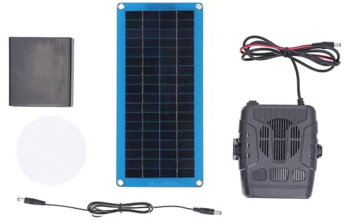 Kit de chauffage de serre avec panneau solaire 30 W et chauffage pour la maison - Chauffage de volaille - Kit de chauffage solaire pour le séchage et le chauffage