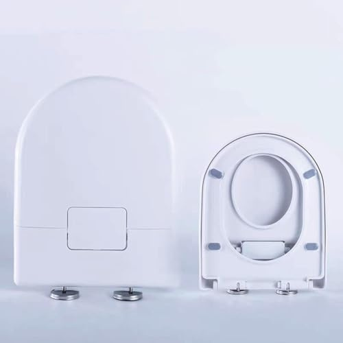 Wttfc Familien Toilettensitz Kinder Einfache Montage,Wc Sitz D Form,Klodeckel Mit Kindereinsatz,Klobrille Mit Kindersitz,Abnehmbarer Klobrille Aus Polypropylen,Hole Spacing 8-20cm,Weiß