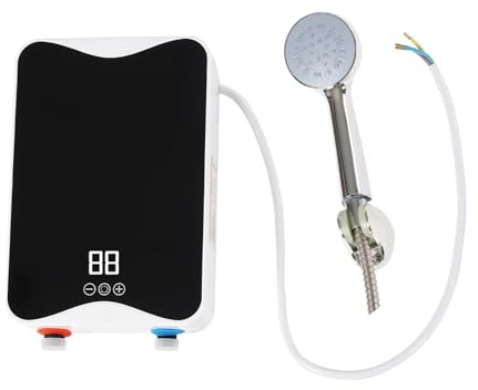Scaldabagno elettrico istantaneo Riscaldatore Di Acqua Calda 5500W Riscaldatore A Induzione Con Termostato Istantaneo Senza Serbatoio Con Schermo A LED Riscaldatori Elettrici Smart Touch Doccia