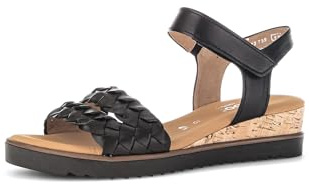 Gabor Damen Sandaletten, Frauen Sandalen,Moderate Mehrweite (G),schwarz (27),44 EU / 9.5 UK