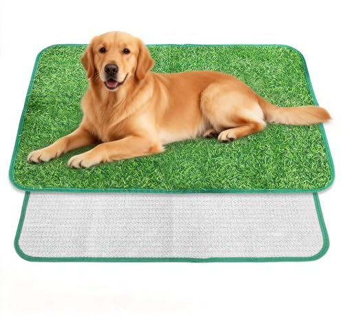 XTUDOU® Toilette per Cani, Lettiera Erba Sintetica per Cani con Erba Artificiale Riutilizzabile, con Erba Sintetica per Balconi, Terrazze, Giardini E Casa (46 * 70 cm)