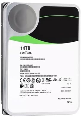 MVSBKWWVA Disque Dur Interne 14 to ST14000DM001 7,2K 6 Go/s 256 Mo de Cache 3,5 SATA Enterprise HDD