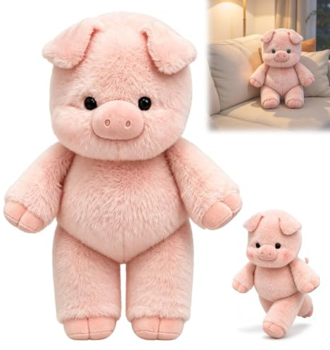 Running Pig Plush 45cm, Laufende Schwein Kuscheltier, Rennendes Plüschtier Schwein, Laufendes Sch-wein Puppe, Plüsch Spielzeug Puppe Schweins, Geschenk für Tierliebhaber für Männer Frauen, Schweinchen