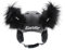 Eisbär Luxury Horns Helmaufkleber Helmsticker Helmdeko Sticker für Skihelm (One Size - schwarz)