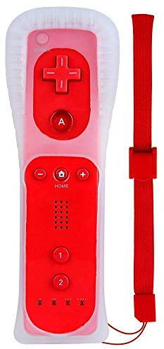 CaaWoo Manette de Wii Wii U de Jeux Motion de Jeux Télécommande Elégents Multijoueurs Housse de Protection (Rouge)