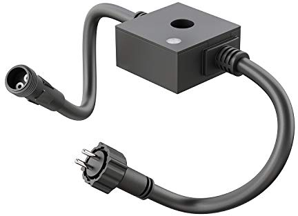ledscom.de Dämmerungssensor für außen, IP44 Stecksystem NEMO, schwarz, Helligkeitssensor, Tag-Nacht-Schalter