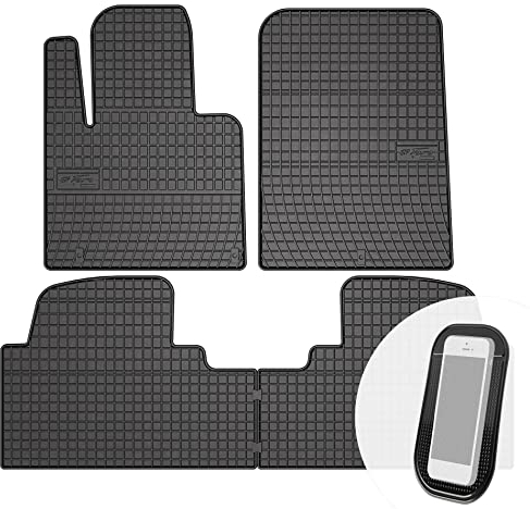 moto-MOLTICO Gummimatten Auto, 4-teiliges Set, Allwetter Gummi Fußmatten, Antirutsch & Wasserfest Autoteppiche - passend für Kia Sorento III Hyundai Santa Fe III ab 2015
