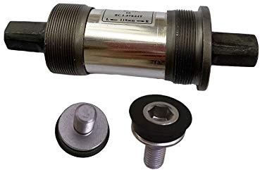 ZHIHUI 68 mm x 118 mm Vierkant-Tretlager mit wasserdichter Schraube, passend für Mountainbike und Rennrad