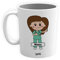Movoo Design Tazza Infermiera Mug Lavabile in Ceramica Oss Personalizzata con Nome