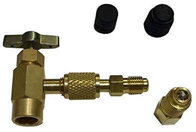 JINGERL R1234YF Climatisation ACCESSOYE DE Voiture Peut Appuyez sur Outils d'adaptateur Anti-Fuite Raccords de Remplacement Pièces de Rechange