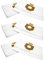 vhbw 30x sacs compatible avec Nilfisk Alto Attix 30, Attix 30-01, Attix 30-01 PC, Attix 30-11 PC aspirateur - microfibres non tissées, blanc