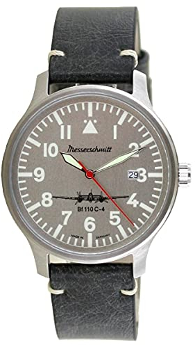 Messerschmitt Aristo Herren Uhr Fliegeruhr BF110C-4ALU