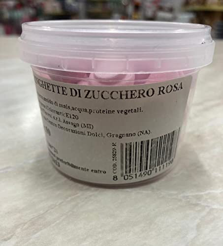 2 Confezioni gr. 30 Meringhe Rosa Piccole misura 1 cm. per dolci e torte - Centro Decorazioni Dolci