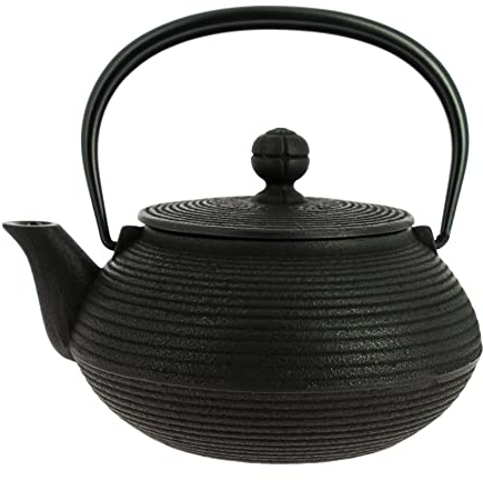 lwachu Nanbu Tekki Teiera Senbiki nera 650 ml, ferro colato dal Giappone