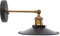 EDO Wandlampe SATYA, 1-flammige Wandleuchte, Lampe Wohnzimmer aus Stahl in Messing Schwarz, Wandlampe Innen, Wandleuchte Innen, Schlafzimmerlampe mit E27 Fassung, EDO777186