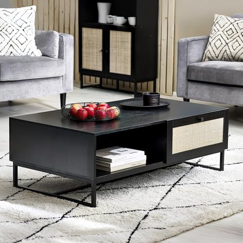 Julian Bowen Padstow Couchtisch, Schwarz